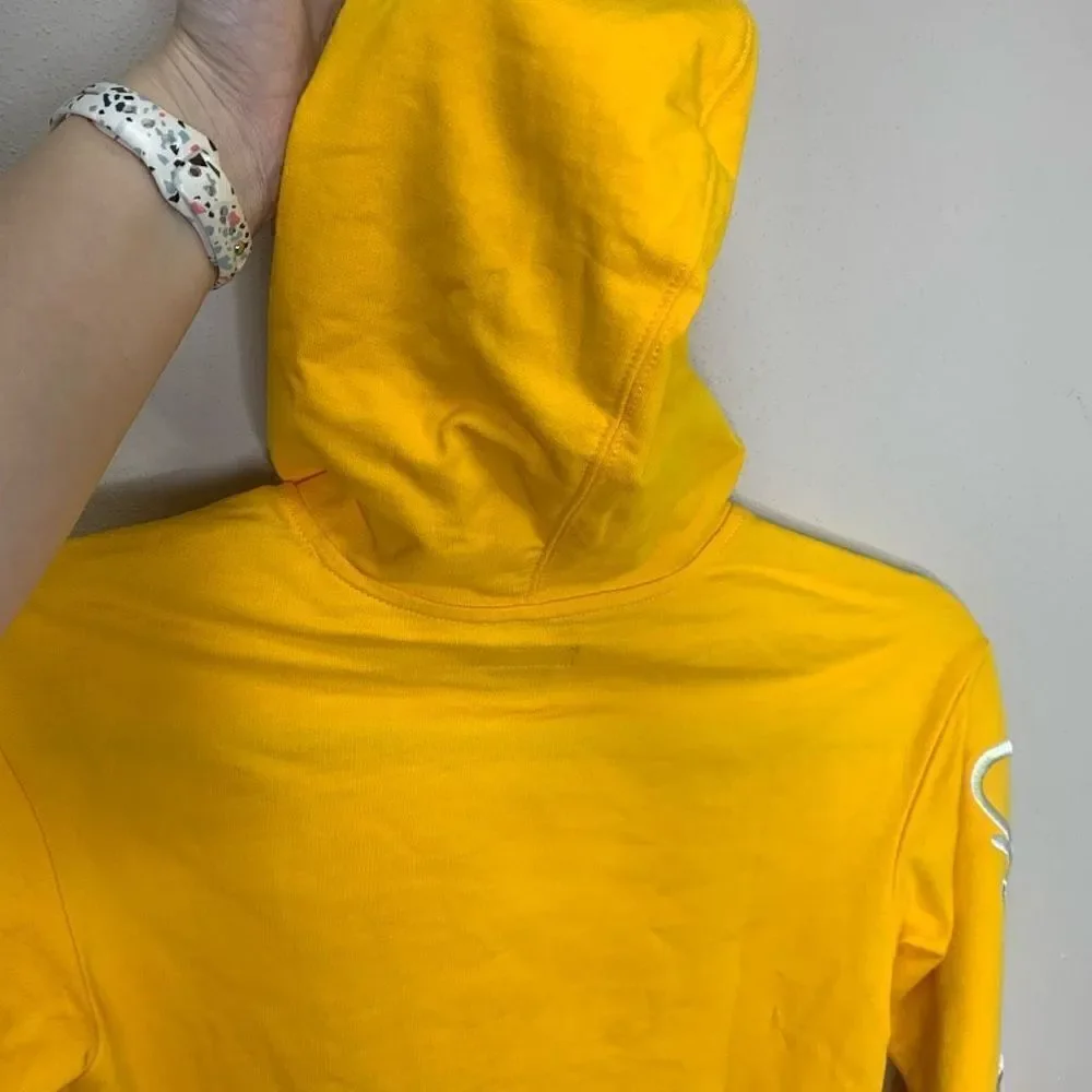 Converse all star Chuck Taylor sleeve yellow sweatshirt (J1)
